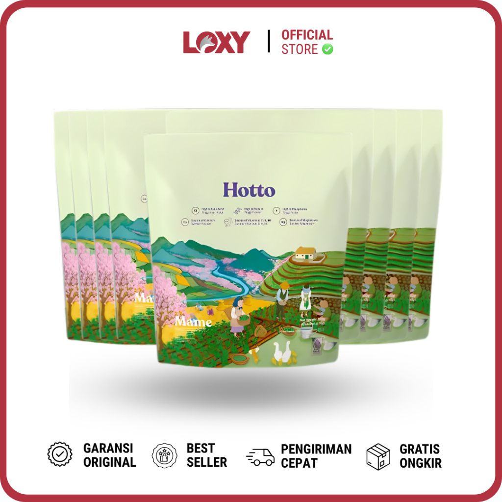 

Hotto Mame Multigrain Protein dengan Edamame X9 Pouch (108 Sachet)