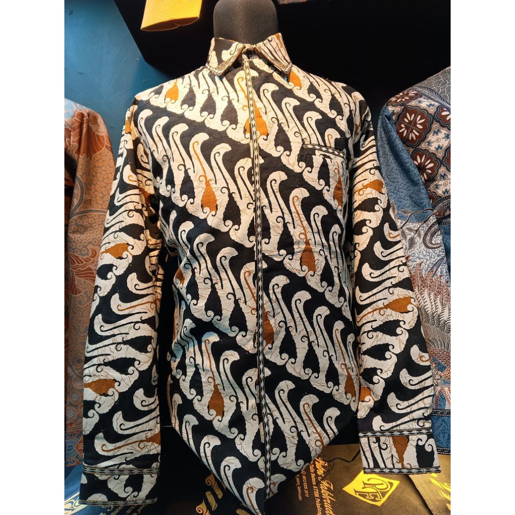 Batik jahitan smoke bordir premium bahan katun batik mewah batik terbaru batik pejabat batik ngantor