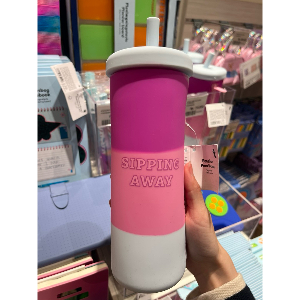 

Flying Tiger Silicone Pencil Case - Kotak Pensil Pink