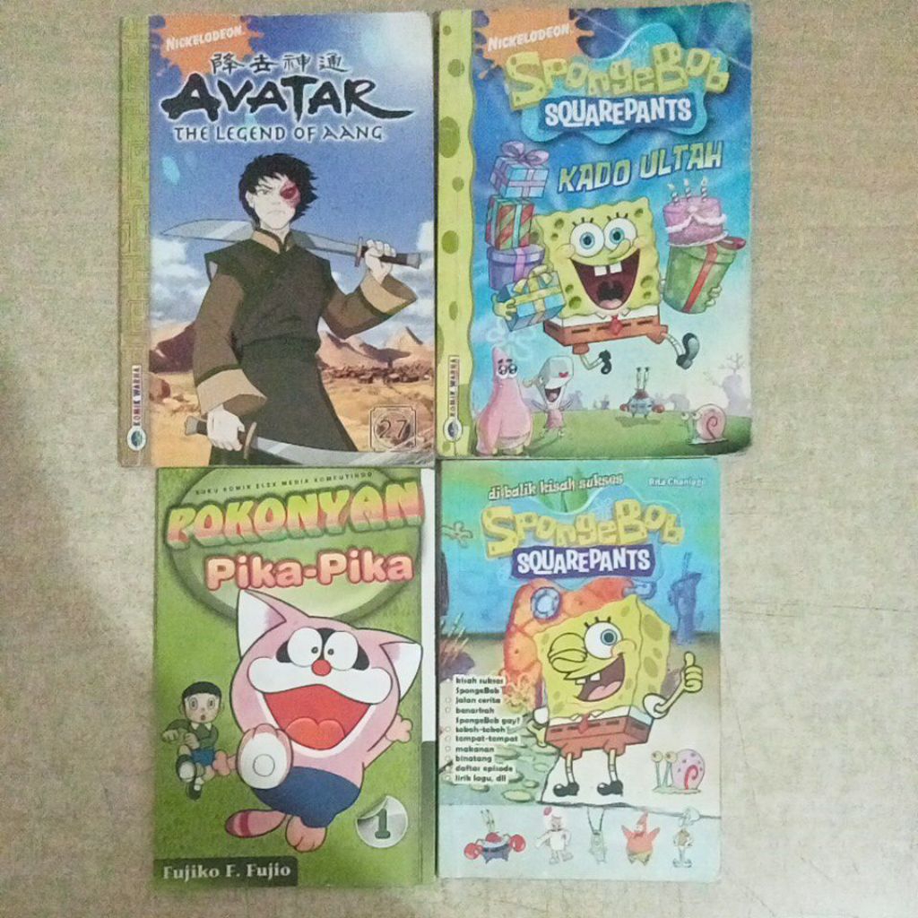 aneka Komik cabutan Spongebob, Ben 10, Transformers, Avatar