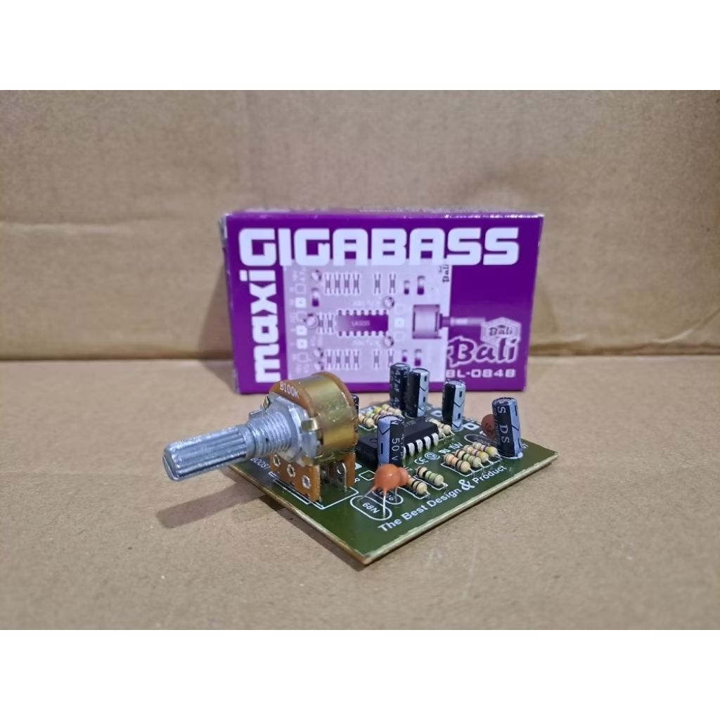 Modul Kit galaxy GIGA BASS MAXI ( Low pass filter ) Stero LM 324 DC 12 Volt .