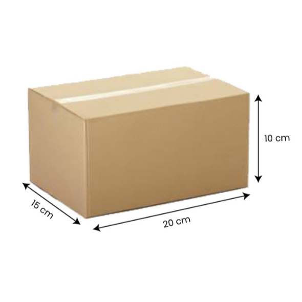 

Kardus Box Karton Polos 20x15x10 cm c flude 4mm BARU