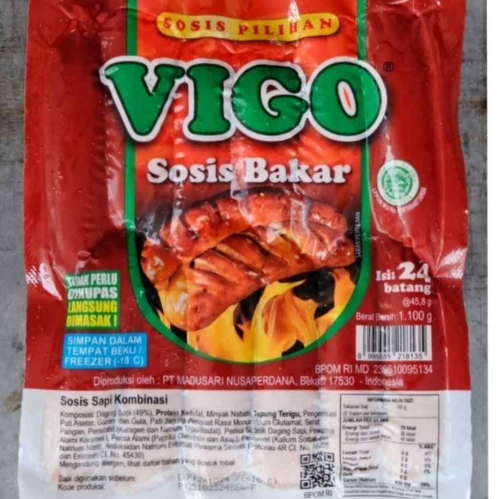 

Kode G Vigo Sosbak Mini Isi 24 1100gr Rasa Enak