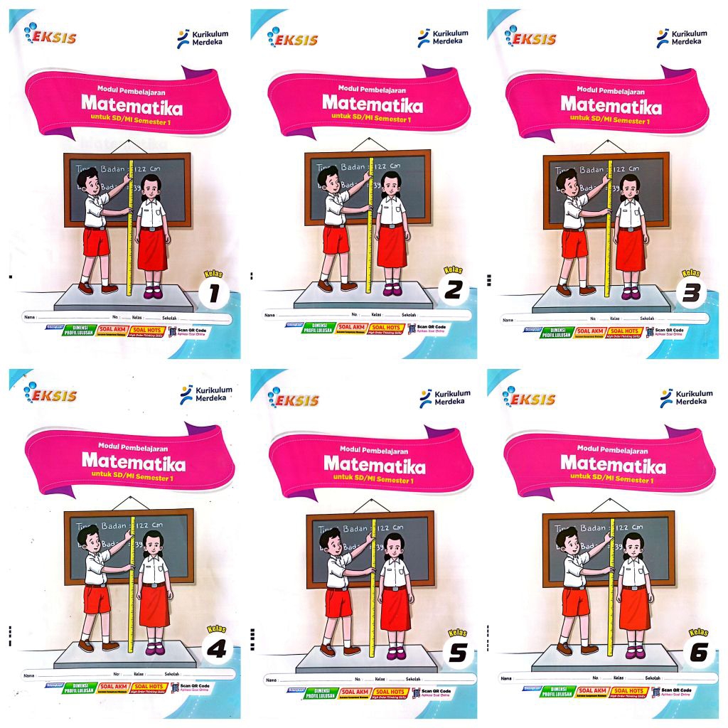 BUKU LKS SD MI EKSIS MATEMATIKA KELAS 1 2 3 4 5 6 SEMESTER 1 GANJIL KURIKULUM MERDEKA TA.25/26 | LEN