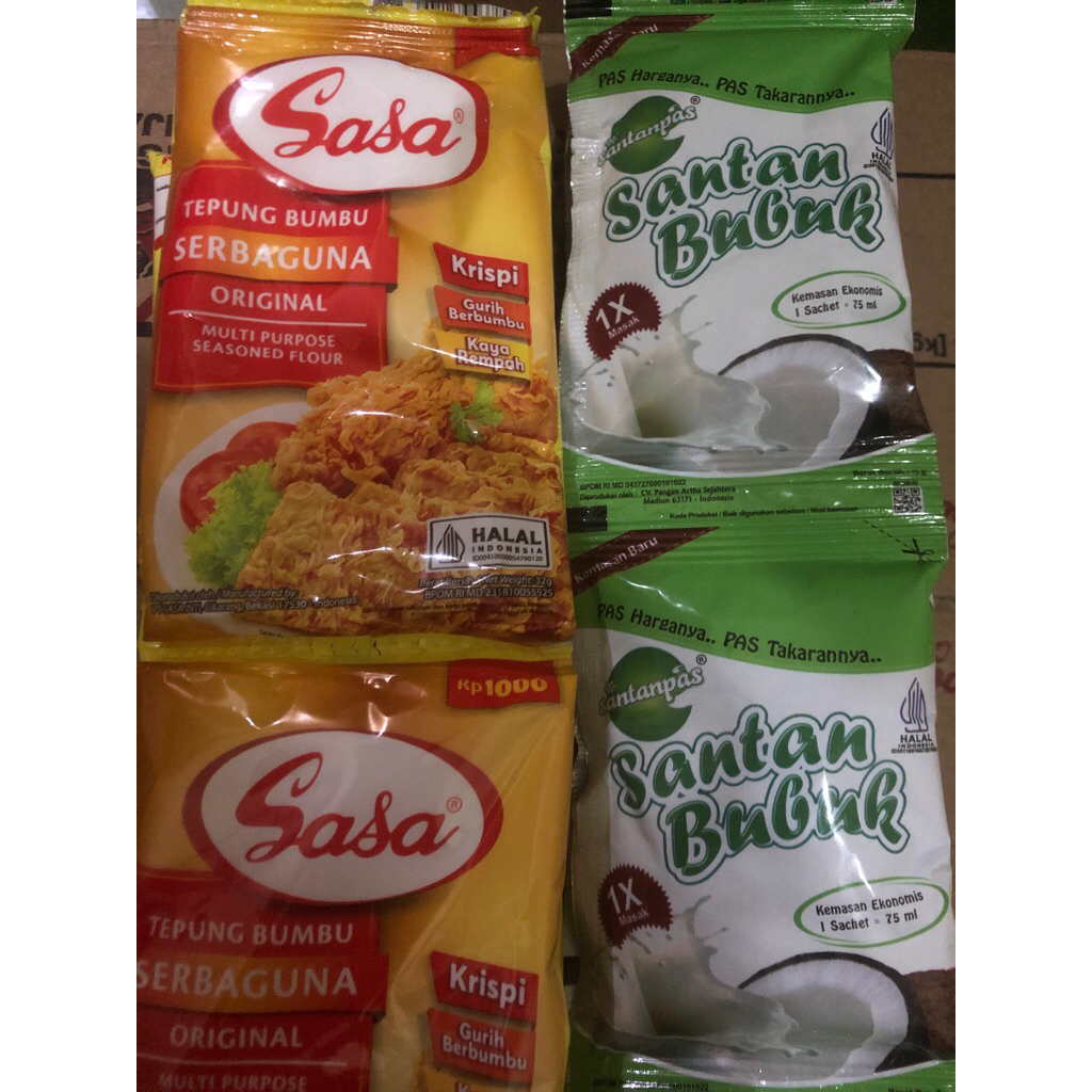 

Promo Paket 10 Pcs Tepung Bumbu Sasa + 10 Pcs Santan bubuk Santanpas