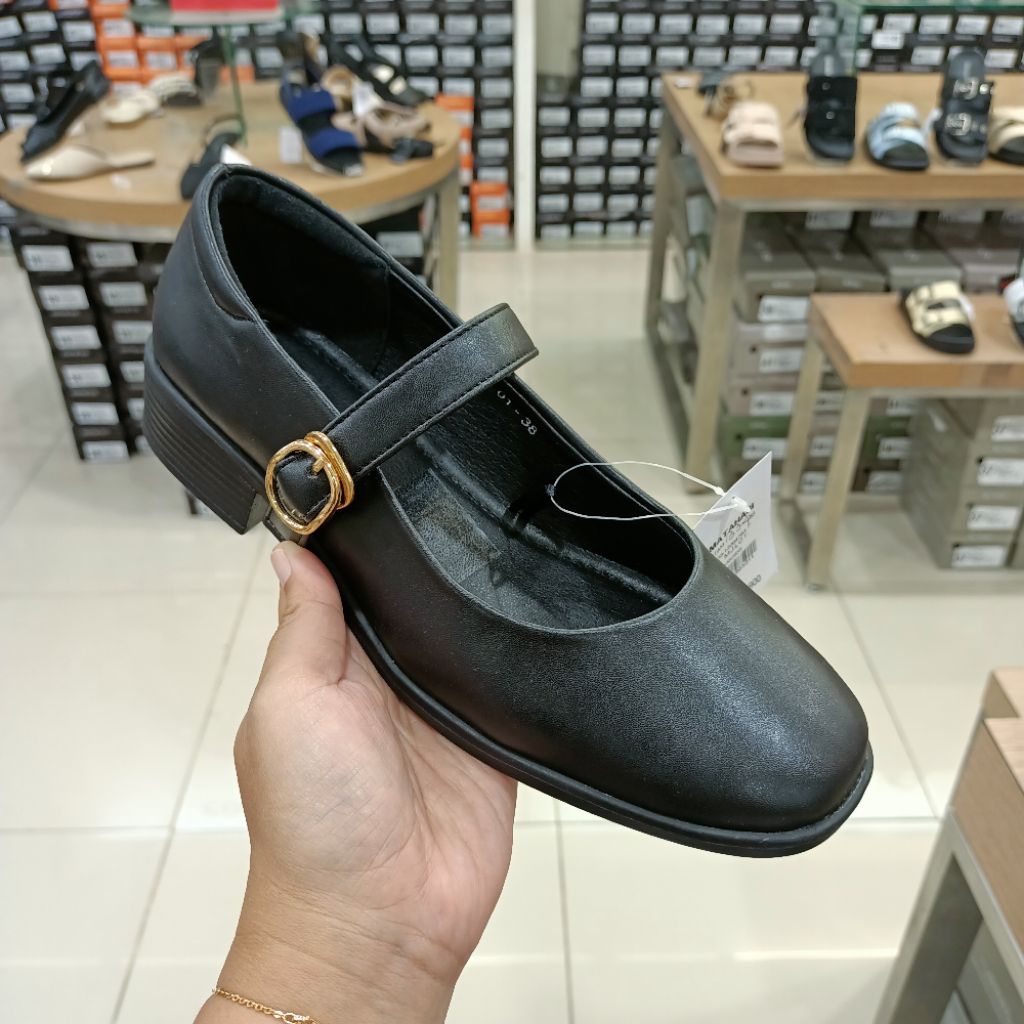 sepatu wanita fantofel heels 3cm/sepatu sekolah NEVADA ori matahari