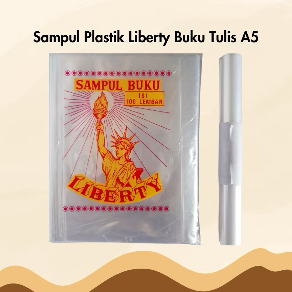 

5pc Sampul Plastik Buku Tulis A5 Bening Tebal