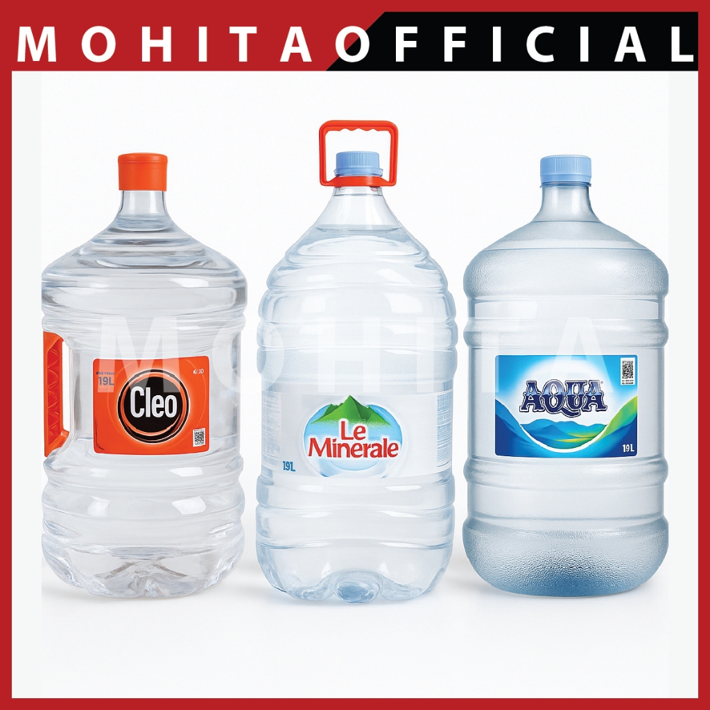 aqua galon 19 liter/le minerale galon isi 15 liter/galon cleo 19 liter/cleo galon/aqua galon/galon a