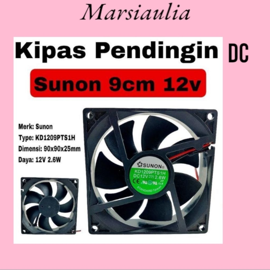 kipas pendingin sunon fan DC axial fan dispenser 9x9 dc 12v