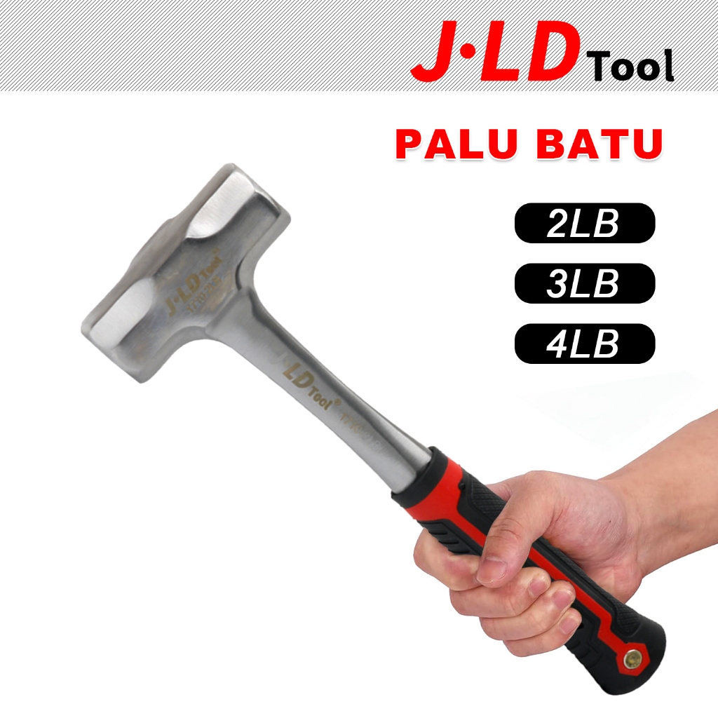 JLD 2-4LB Palu Batu /palu segi delapan /Palu Besi stone hammer