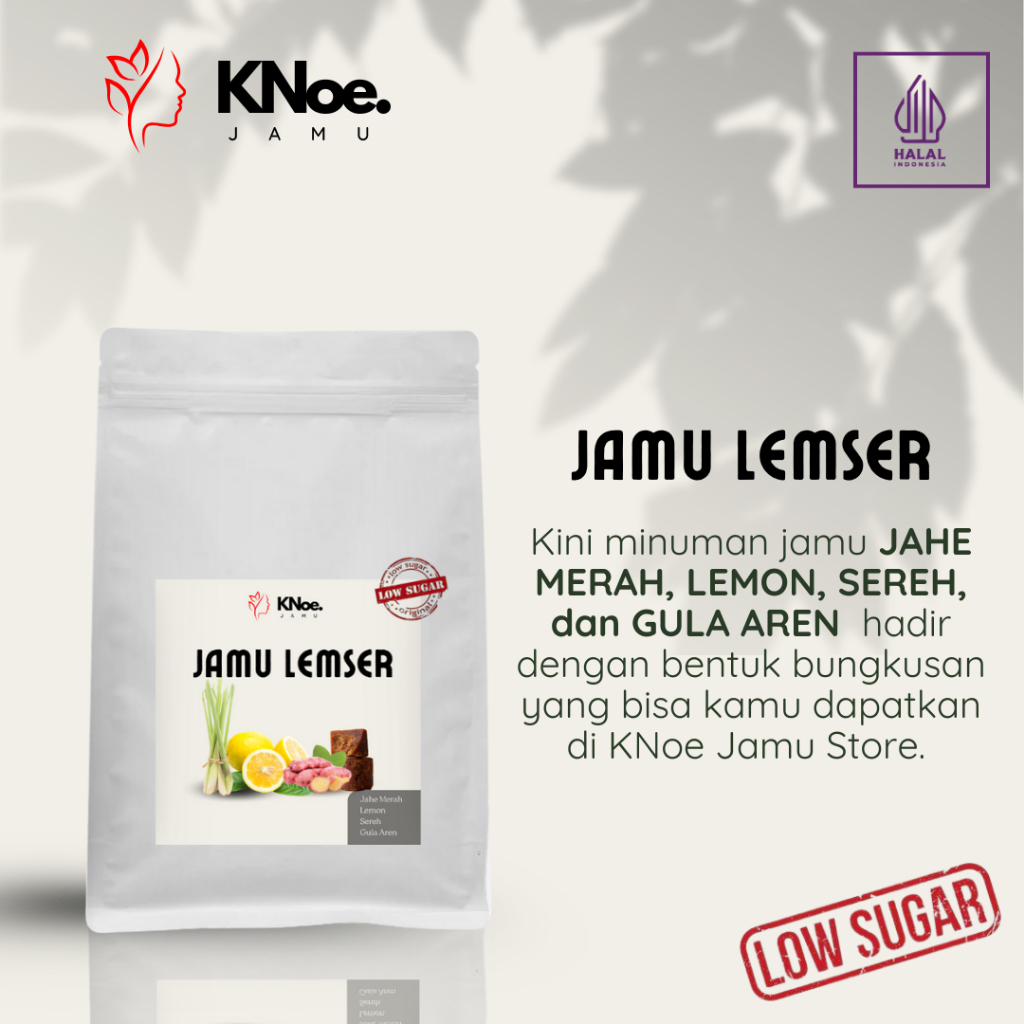 

Jamu Jahe Merah Lemon Sereh Gula Aren Bubuk Murni Asli Herbal Minuman Diet, Batuk dan Pilek
