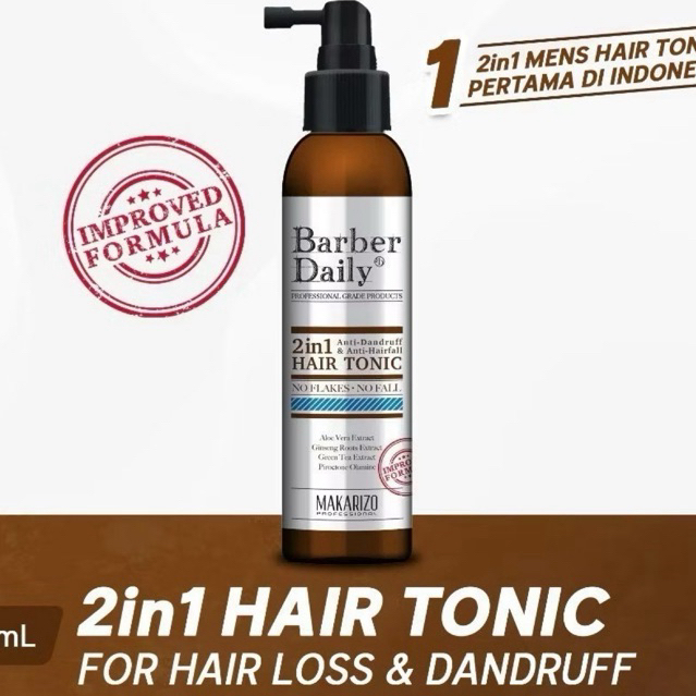 Makarizo Barber Daily Hair Tonic 2in1