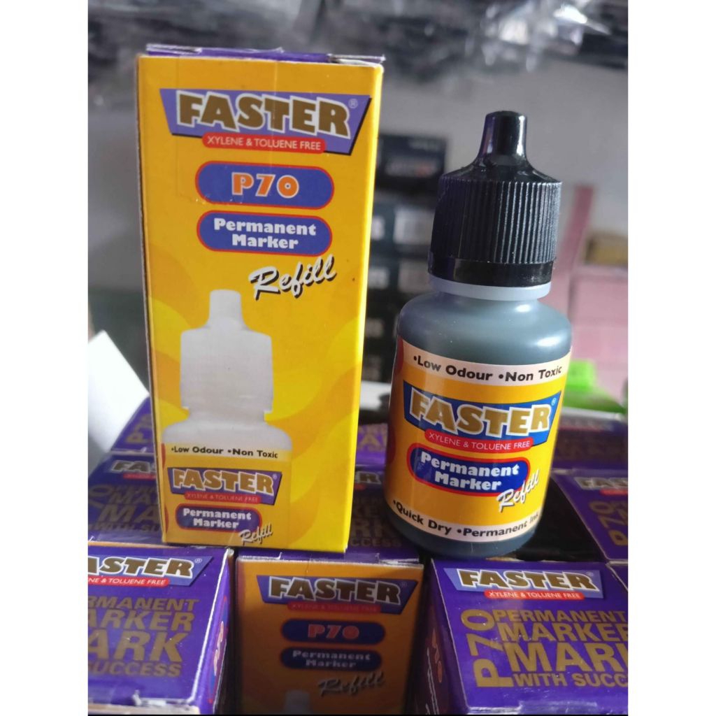 

Tinta Isi Ulang Spidol Permanen FASTER P70.