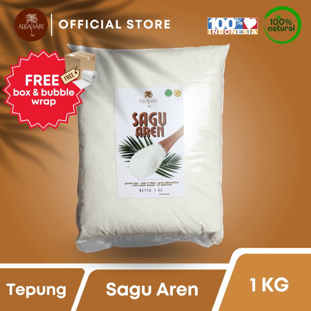 

Tepung Sagu Aren Putih Murni Alka Sari 1kg