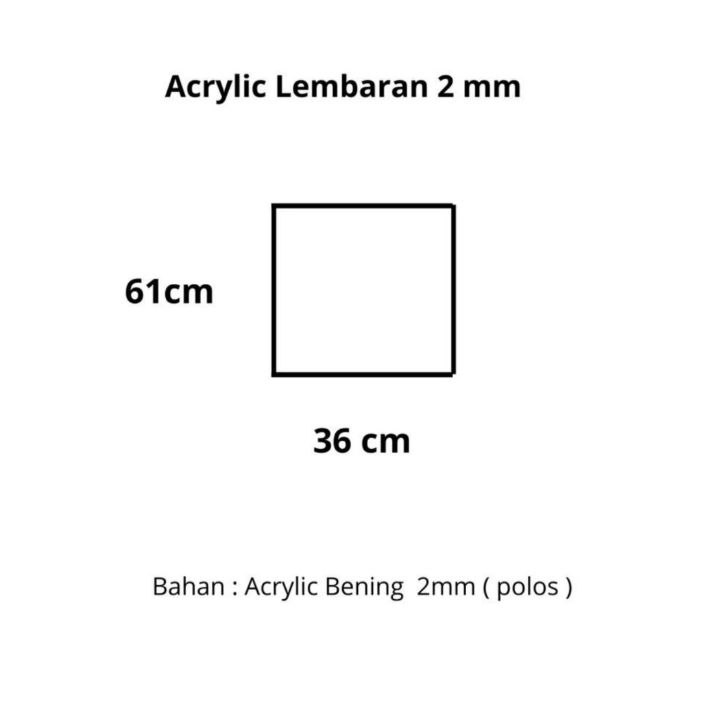 

Custom Acrylic Lembaran 61cm