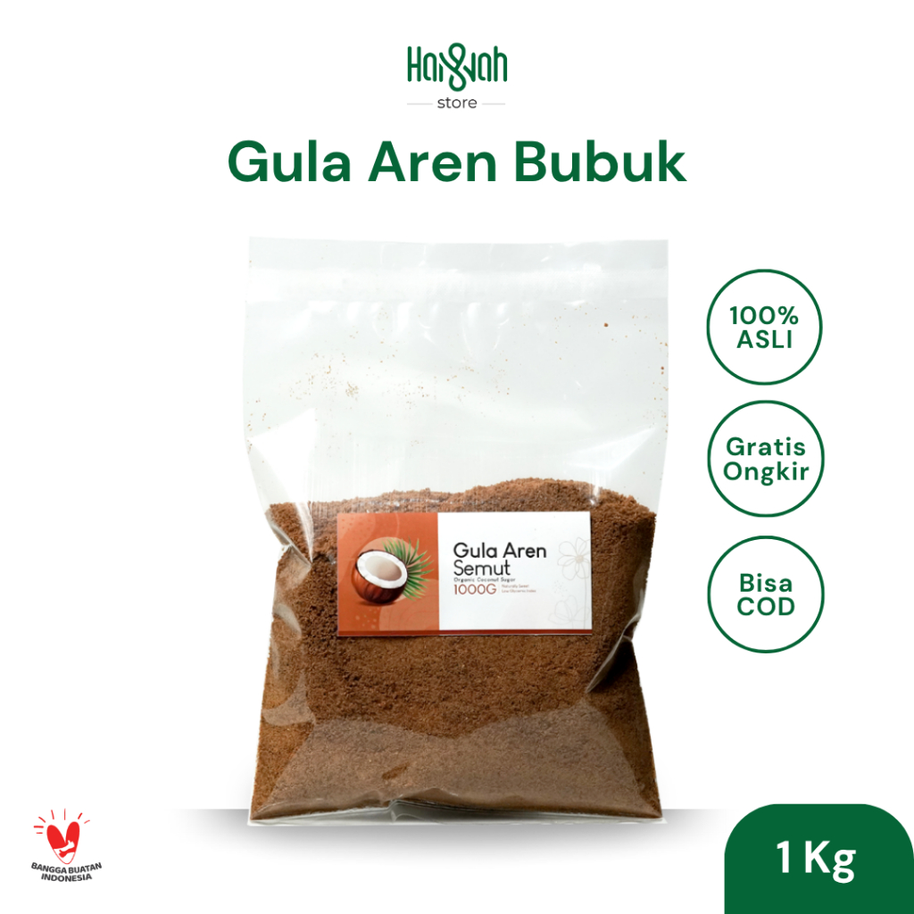 

Gula Aren Bubuk 1 Kg Palm Sugar Asli Tanpa Campuran