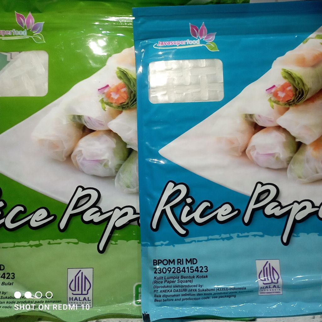 

Rice paper isi 5 dan 10 lembar rice paper bulat kotak kulit lumpia halal mui dan bpom rice paper murah