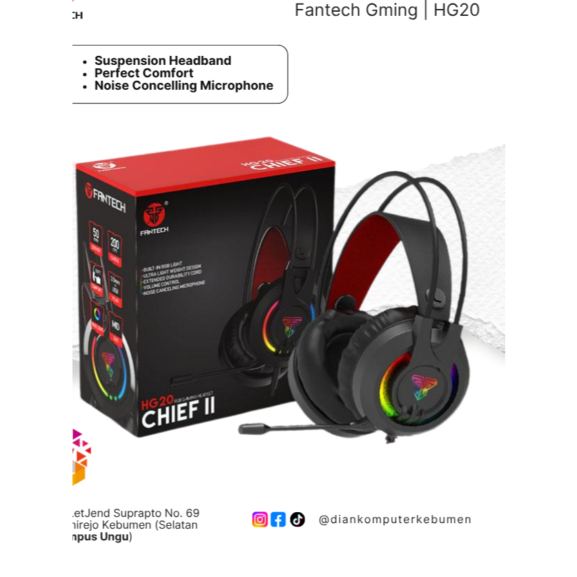 Headphone Gaming Fantech | HG20