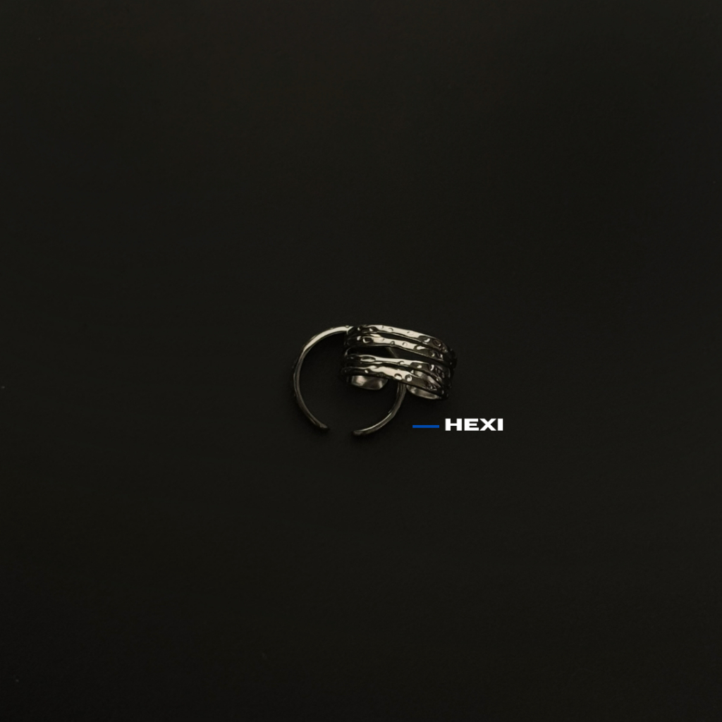 Steelr Archive -- Hexi -- Cincin Unisex Stainless Steel