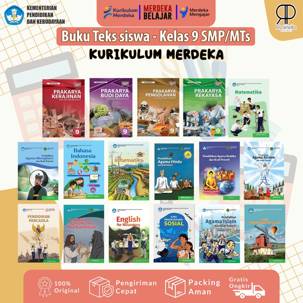(LENGKAP) Buku Paket Siswa Untuk Kelas 9 (IX) SMP/MTs - Kurikulum Merdeka