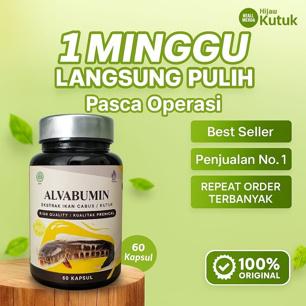 KAPSUL IKAN GABUS-KAPSUL IKAN KUTUK-OBAT PENGERING LUKA