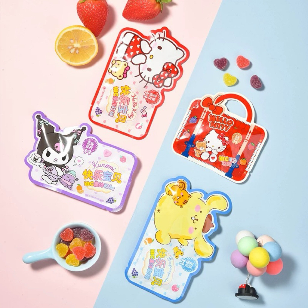 

[READY STOCK] SANRIO SOFT CANDY PERMEN LUNAK SANRIO MIX FRUITS FLAVOUR
