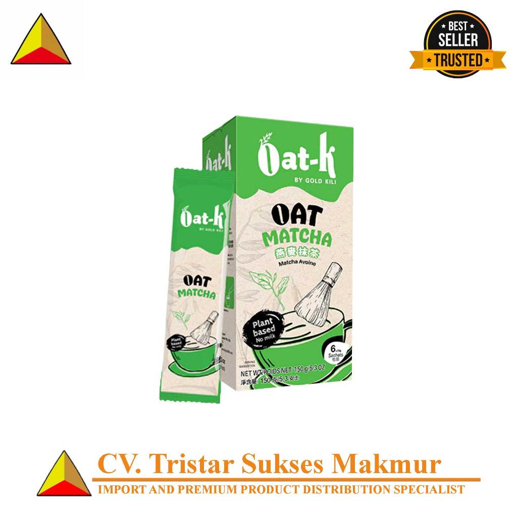 

OAT-K Oat Matcha | Minuman Matcha Sehat & Creamy – 1 Box Isi 6 Sachet