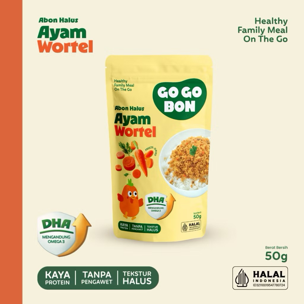 

Gogobon Abon Halus Premium Ayam Wortel 50gr