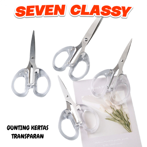 

SC - GUNTING KERTAS TRANSPARAN H562 GUNTING KERTAS AESTHETIC TRANSPARAN SCISSORS SCRAPBOOK