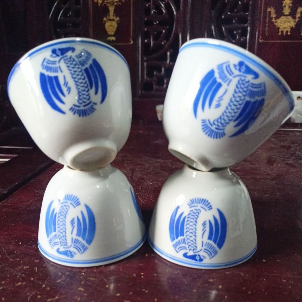 Cawan China jadul /cucing (4)