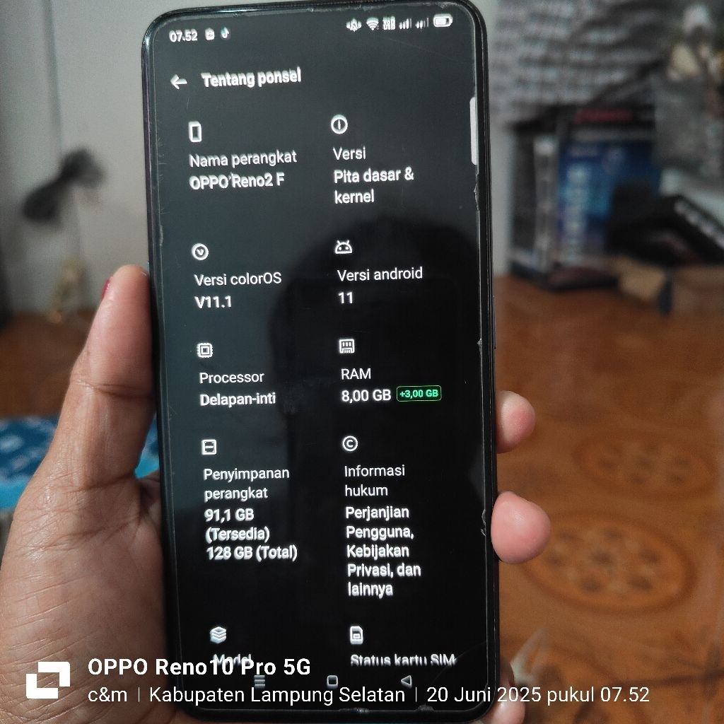 Oppo Reno 2f ram 8/128