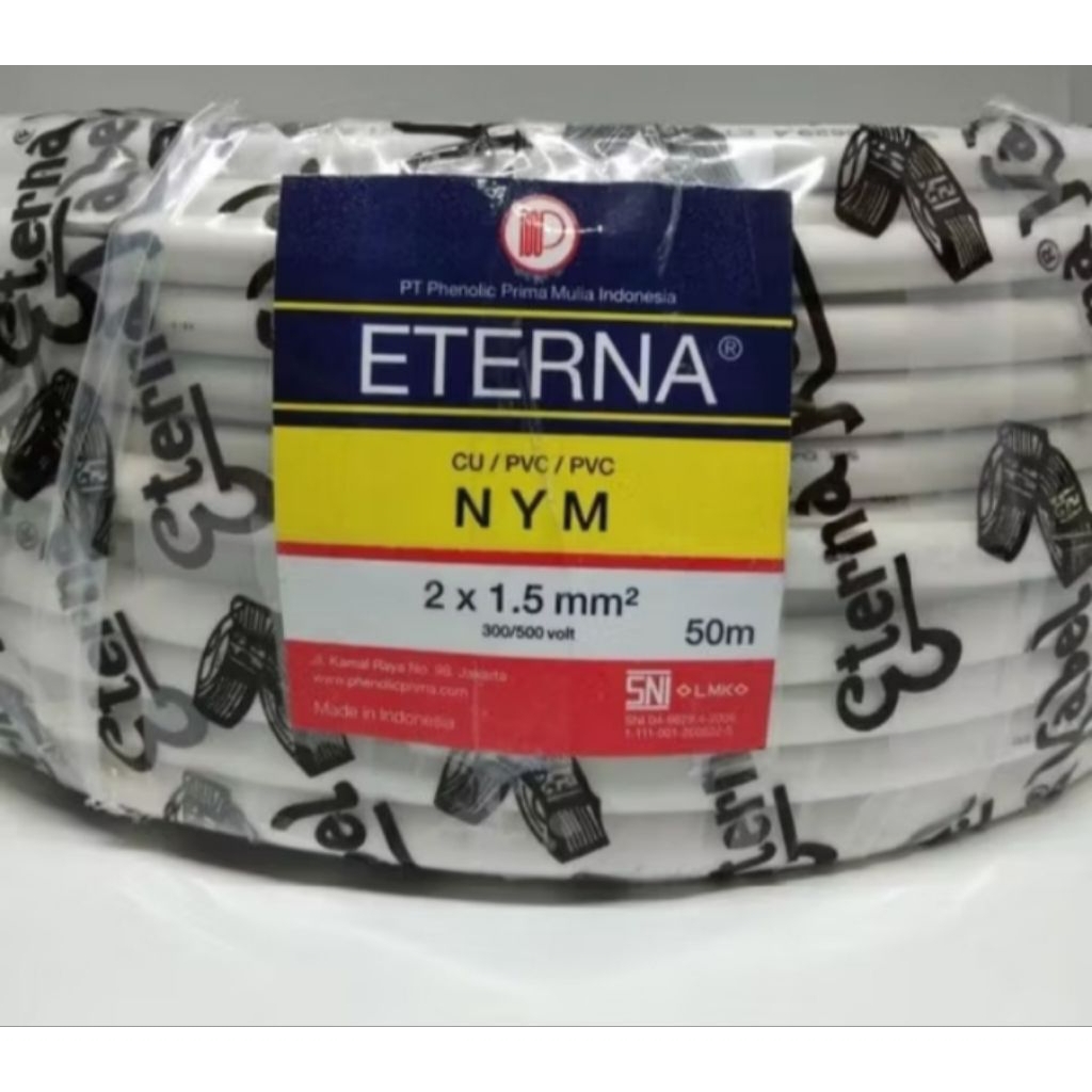 Kabel NYM Eterna 2X1.5 Meteran