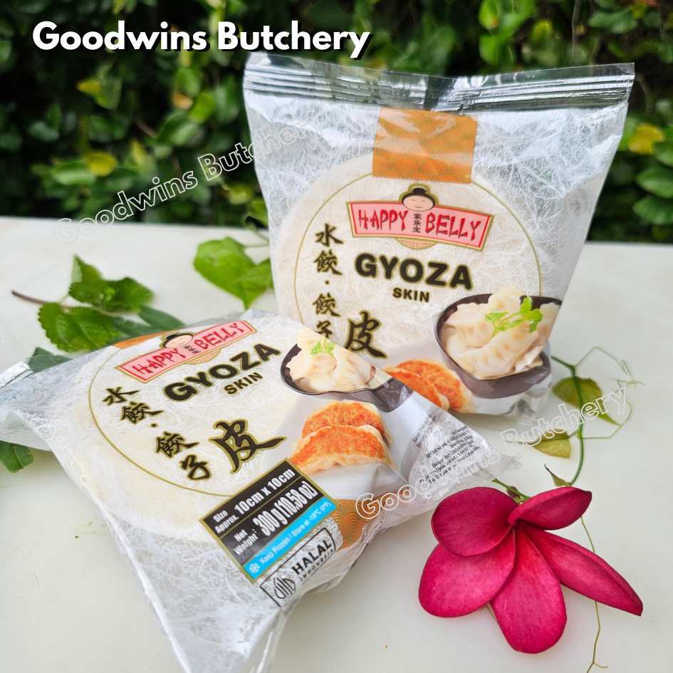 

GYOZA WONTON DUMPLING SKIN kulit pangsit siomay dimsum ravioli TYJ Happy Belly Singapore 10cm 300gr