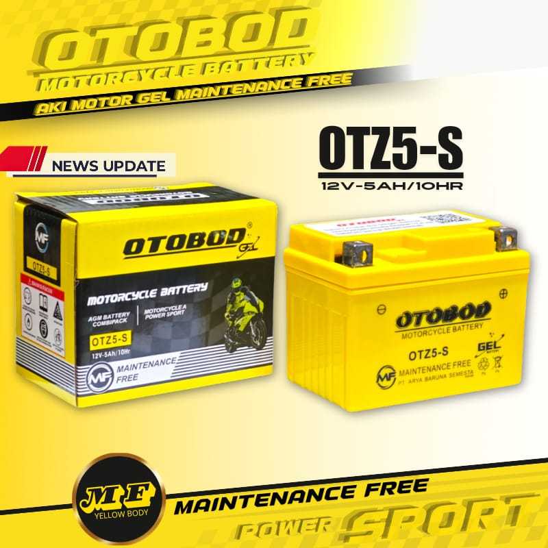 Aki Kering Motor Beat Karbu Vario 110 Beat FI Scoopy Vixion Mio j Mio M3 Revo OTOBOD OTZ5S 12V 5AH