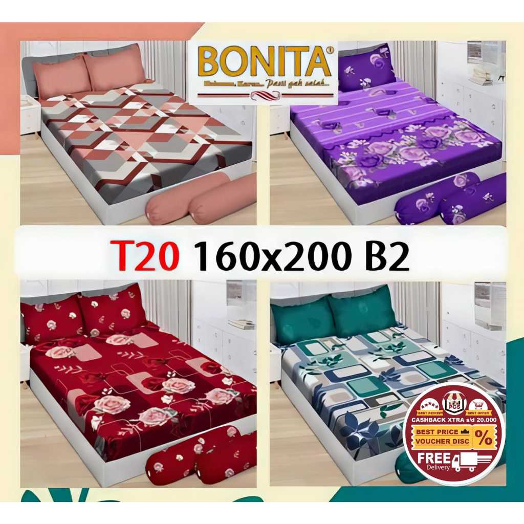 QB2 SPREI BONITA QUEEN SIZE/ SPREI BONITA 160x200 / SPREI QUEEN BONITA / BONITA SPREI QUEEN / SPREI 