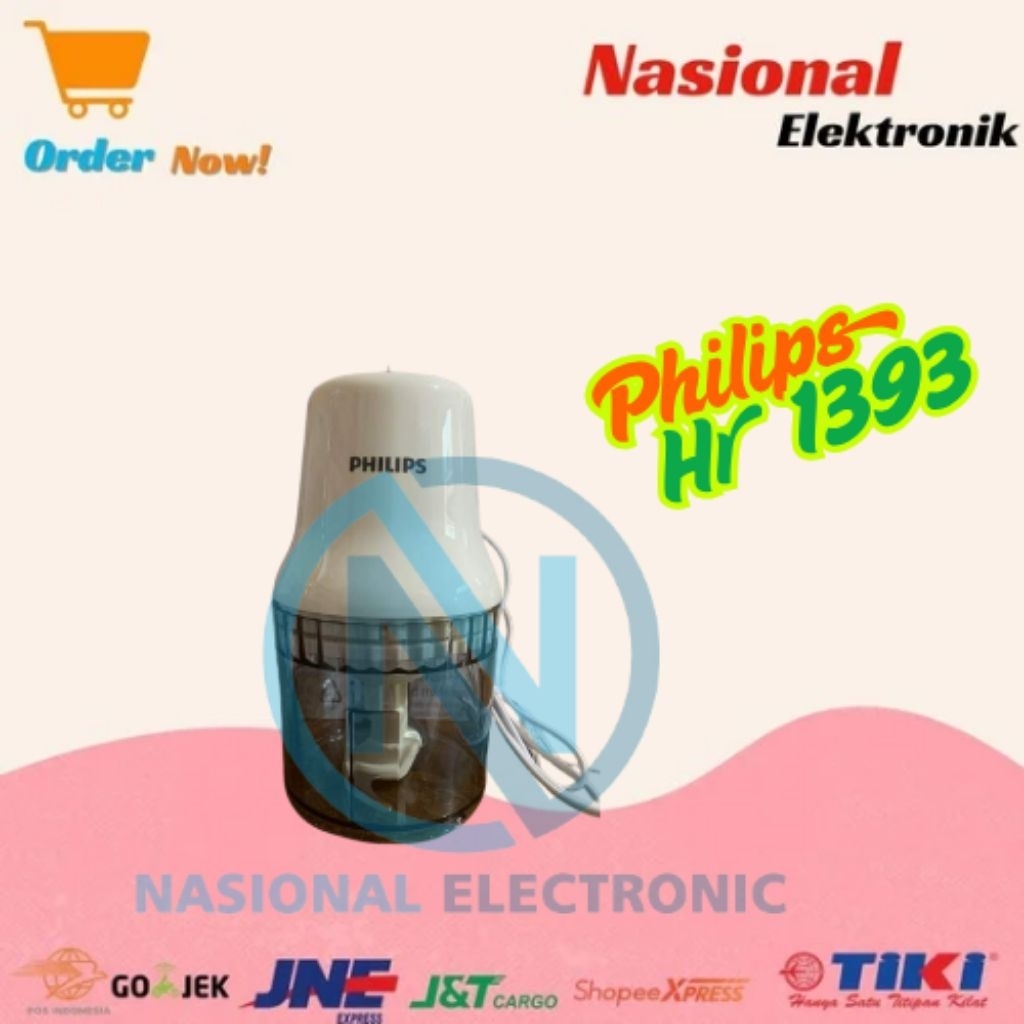 CHOPPER PHILIPS HR 1393 /PENGGILING DAGING PHILIPS HR1393 / PENGGILING BUMBU KERING BASAH PHILIPS HR