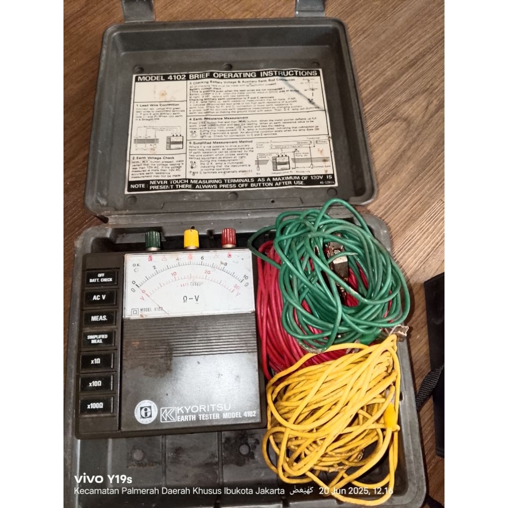 KYORITSU EARTH TESTER MODEL 4102