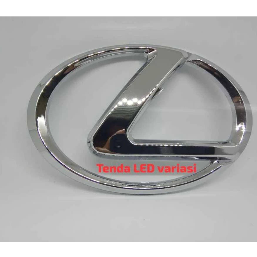 Emblem logo LEXUS chrome