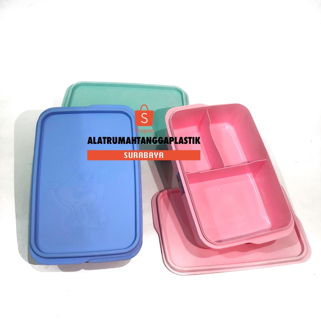 1pc Tepak Makan Karakter / Kotak Makan Anak / Tepak Bekal Anak / Tempat Makan Kelinci / Kotak Bekal 