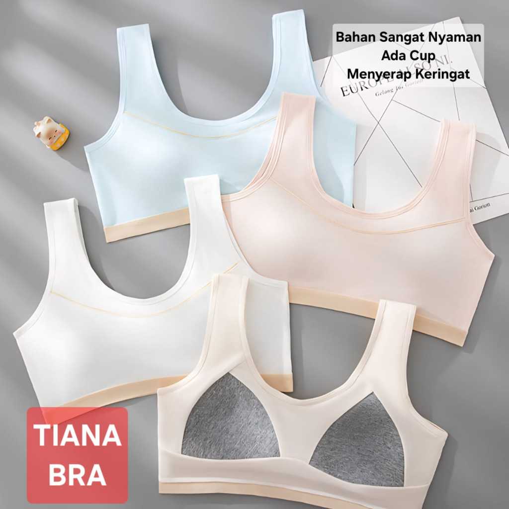 MILANBERRY TIANA BRA SPORT BRA MINISET REMAJA WANITA SPORTY ADA CUP FASHION