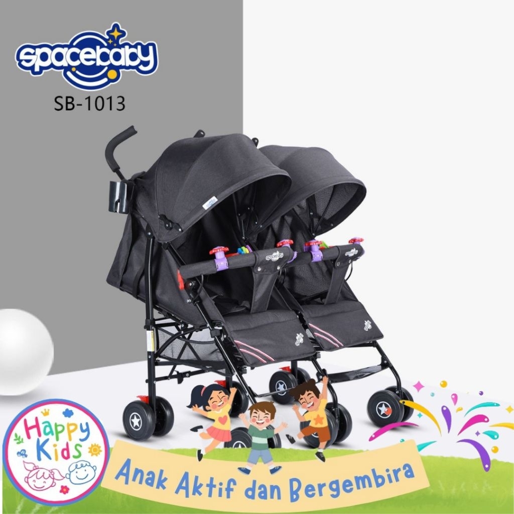 SPACEBABY SB1013  TWINS / Magic Stroller Exotic LW-366 Twins