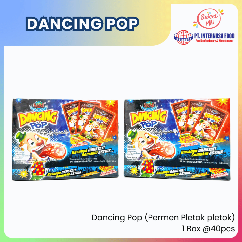 

Permen Pletak Pletok Dancing Pop .1 Box (40 pcs)