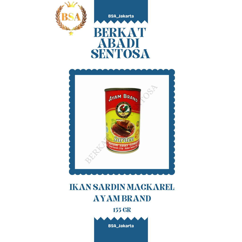 

IKAN SARDEN MACKEREL AYAM BRAND (155 GR)