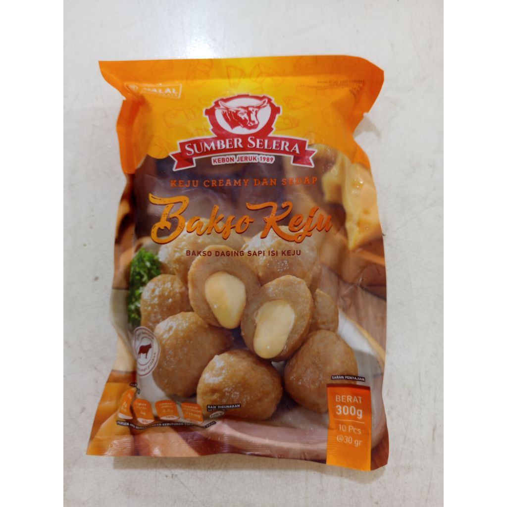 

SUMBER SELERA bakso sapi isi keju 300gram 10pcs