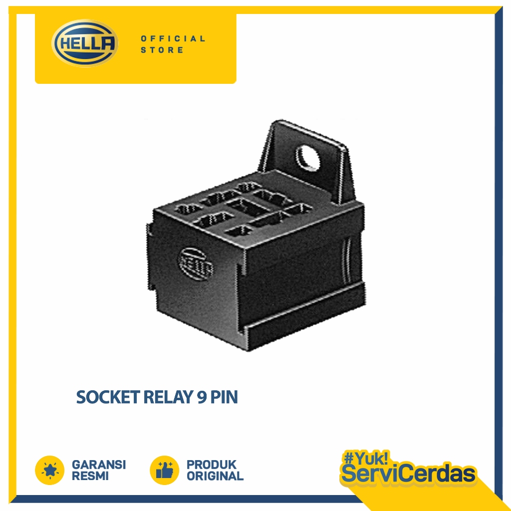 Soket Relay Hella 9 Pin - Rumah Relay