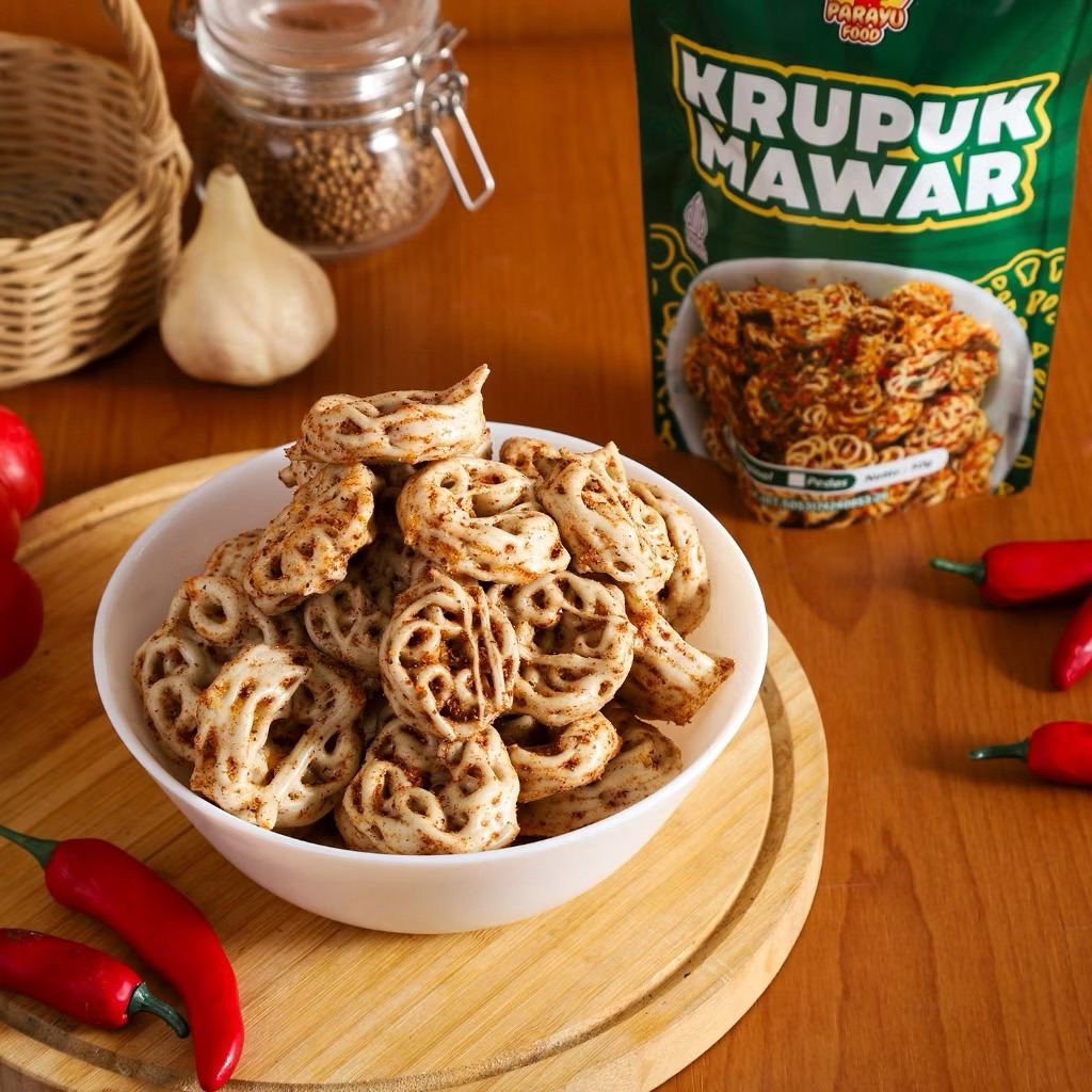 

KERUPUK MAWAR PEDAS GURIH