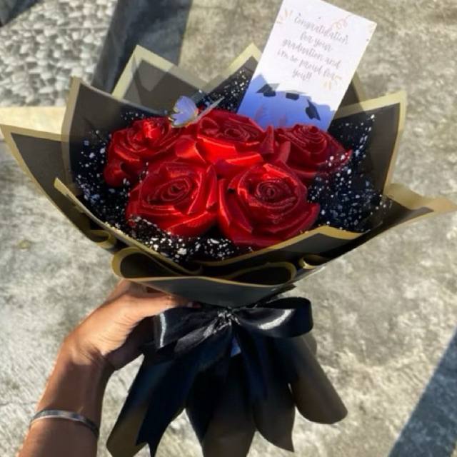 

Bouquet Pita Satin Rose pink | Buket Pita Satin Mawar [Free Packaging]