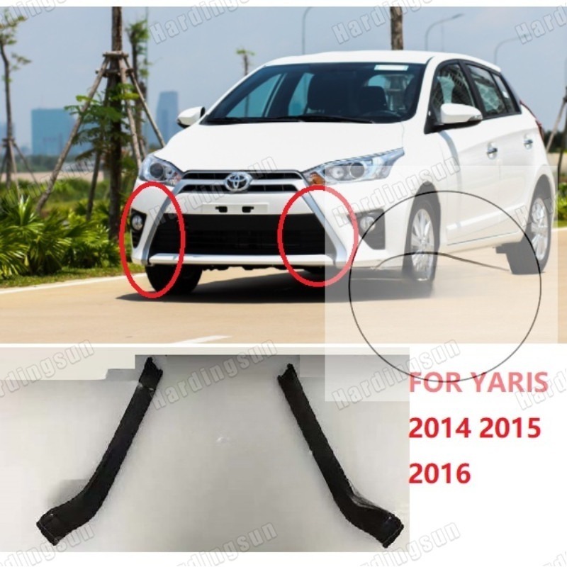 1 SET untuk Toyota Yaris 2014 2015 2016 List Grill Moulding Bumper GRILLE Standar Bingkai Dekorasi C