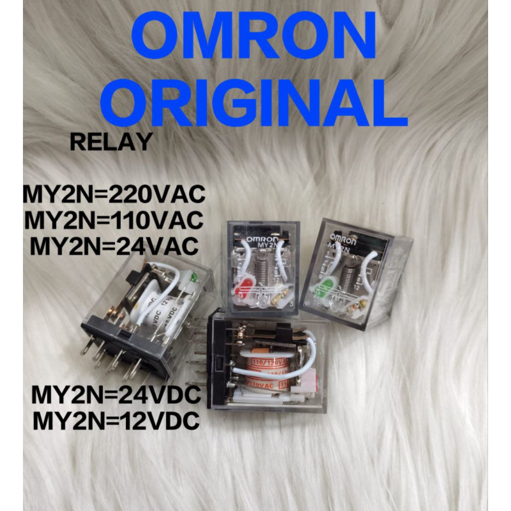Relay omron original my2n 220vac 5a 8pin/kaki/original relay ly2n 220vac