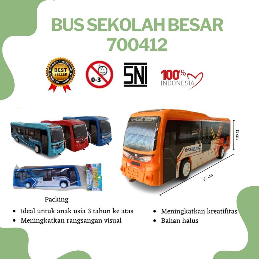 TAYO THE LITTLE BUS IM3833FC/PVC / TAYO / BUS / MAINAN BUS / BUS BESAR / MAINAN ANAK / MAINAN LAKI-L